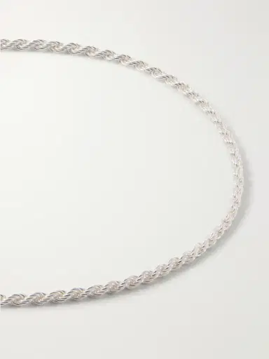 Loren Stewart Twisted Sterling Silver Anklet | Thumbnail 4