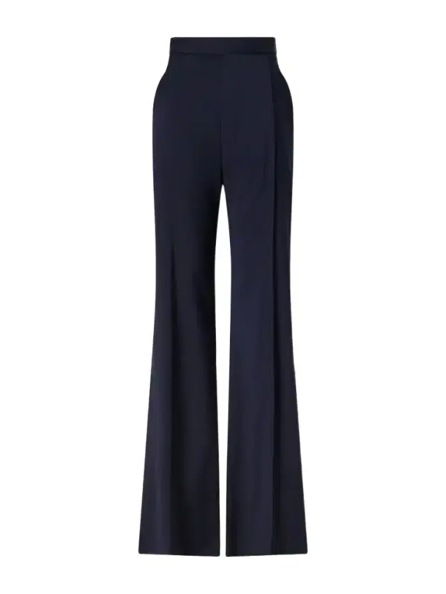 Serge Pleated Flared Wool Pants