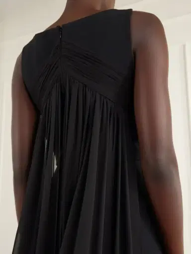 Elie Saab Ruched Chiffon-trimmed Silk-blend Cady Jumpsuit | Thumbnail 5 Elie Saab Ruched Chiffon-trimmed Silk-blend Cady Jumpsuit | Thumbnail 5