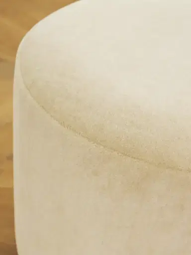 SIX THE RESIDENCE Mohair-velvet Wood Pouf | Thumbnail 4