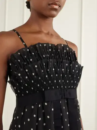 Zimmermann Pleated Ruffled Polka-dot Chiffon Maxi Dress | Thumbnail 4
