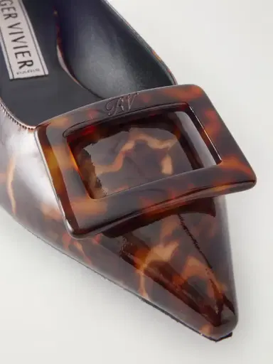 Roger Vivier Gommettine 5 Printed Patent-leather Flats | Thumbnail 5