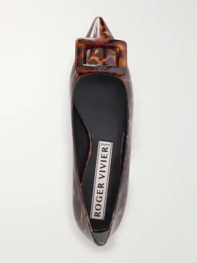 Roger Vivier Gommettine 5 Printed Patent-leather Flats | Thumbnail 6