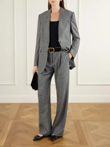 Dolce & Gabbana Prince Of Wales Wool And Cashmere-blend Blazer | Thumbnail 2 Dolce & Gabbana Prince Of Wales Wool And Cashmere-blend Blazer | Thumbnail 2