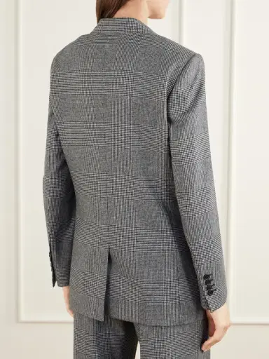 Dolce & Gabbana Prince Of Wales Wool And Cashmere-blend Blazer | Thumbnail 4 Dolce & Gabbana Prince Of Wales Wool And Cashmere-blend Blazer | Thumbnail 4