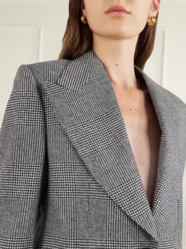 Dolce & Gabbana Prince Of Wales Wool And Cashmere-blend Blazer | Thumbnail 5 Dolce & Gabbana Prince Of Wales Wool And Cashmere-blend Blazer | Thumbnail 5