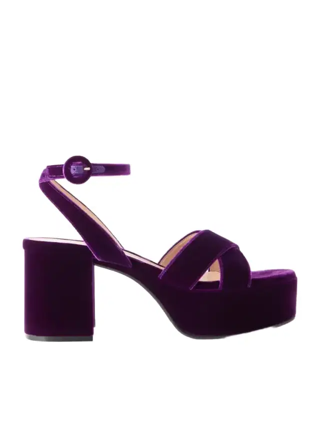 Gianvito Rossi 35 Leather-trimmed Velvet Sandals