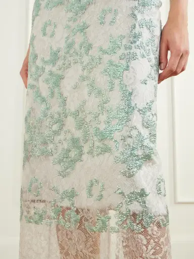Costarellos Tamlin Sequin-embellished Lace Midi Skirt | Thumbnail 4
