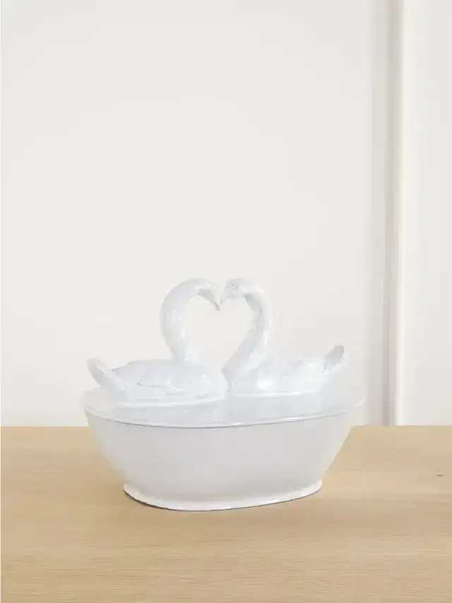 Astier De Villatte Cygne Porcelain Box