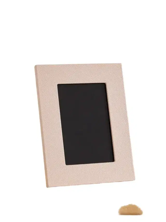 Smythson Panama Textured-leather Picture Frame