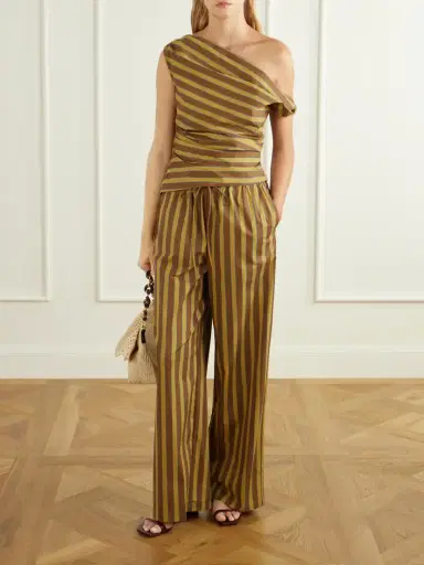 Staud Phare Striped Cotton-blend Poplin Blouse | Thumbnail 2 Staud Phare Striped Cotton-blend Poplin Blouse | Thumbnail 2