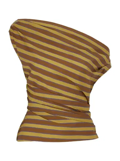 Staud Phare Striped Cotton-blend Poplin Blouse | Thumbnail 1 Staud Phare Striped Cotton-blend Poplin Blouse | Thumbnail 1