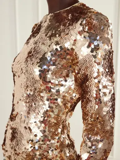 Rabanne Haut Sequined Tulle Blouse | Thumbnail 4