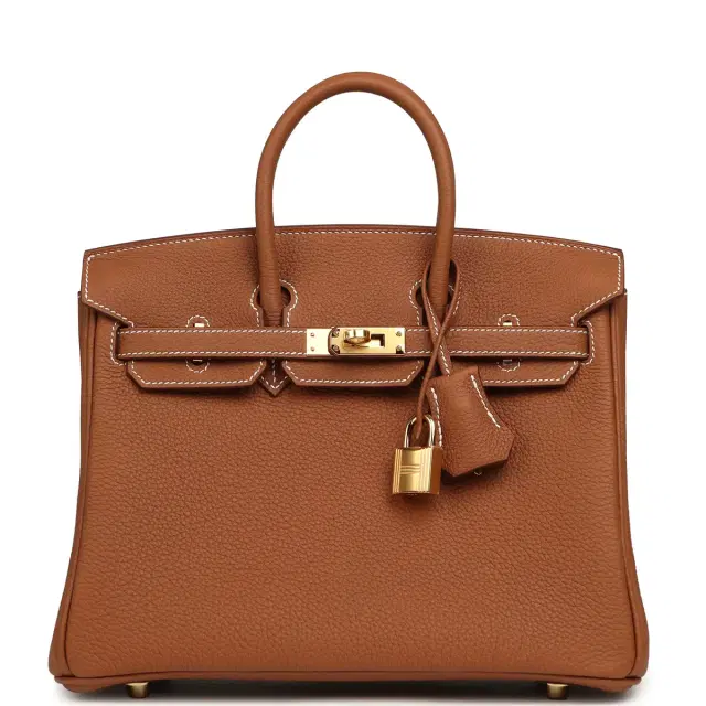 HERMÈS Hermes Birkin 25 Gold Togo Gold Hardware