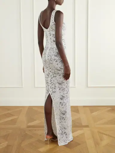 Ilkyaz Ozel Aela Crystal-embellished Cotton Gown | Thumbnail 3 Ilkyaz Ozel Aela Crystal-embellished Cotton Gown | Thumbnail 3