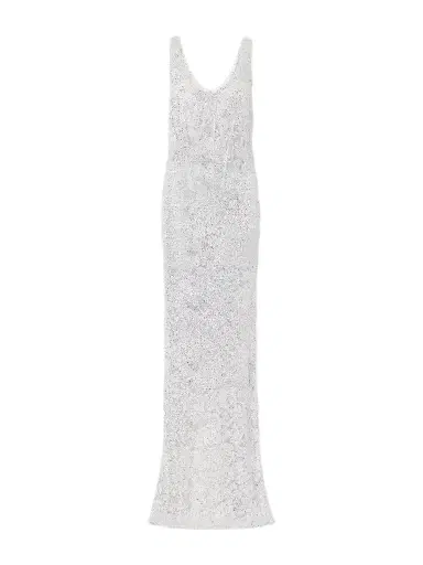 Ilkyaz Ozel Aela Crystal-embellished Cotton Gown | Thumbnail 1 Ilkyaz Ozel Aela Crystal-embellished Cotton Gown | Thumbnail 1