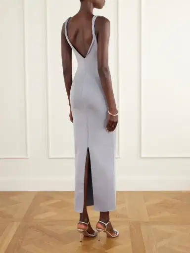 Galvan Twisted Tyra Stretch-knit Midi Dress | Thumbnail 3 Galvan Twisted Tyra Stretch-knit Midi Dress | Thumbnail 3
