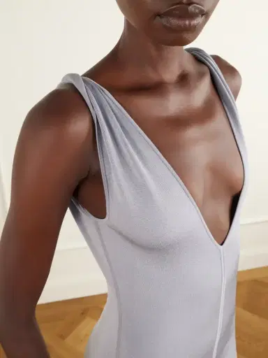 Galvan Twisted Tyra Stretch-knit Midi Dress | Thumbnail 4 Galvan Twisted Tyra Stretch-knit Midi Dress | Thumbnail 4
