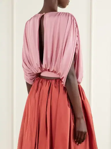 Abadia Draped Stretch-jersey Blouse | Thumbnail 3