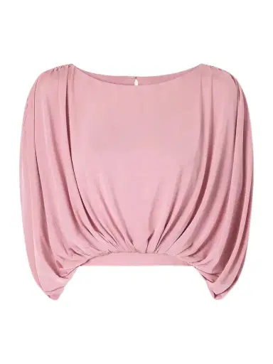 Abadia Draped Stretch-jersey Blouse | Thumbnail 1