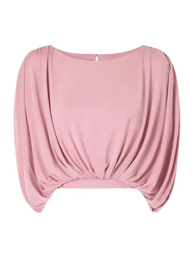 Abadia Draped Stretch-jersey Blouse
