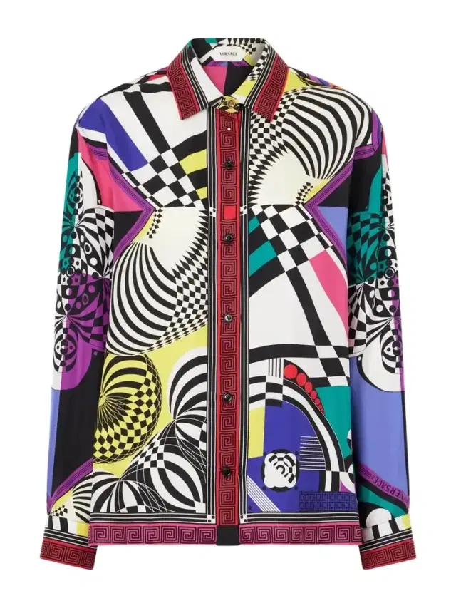 Printed Silk-satin Shirt