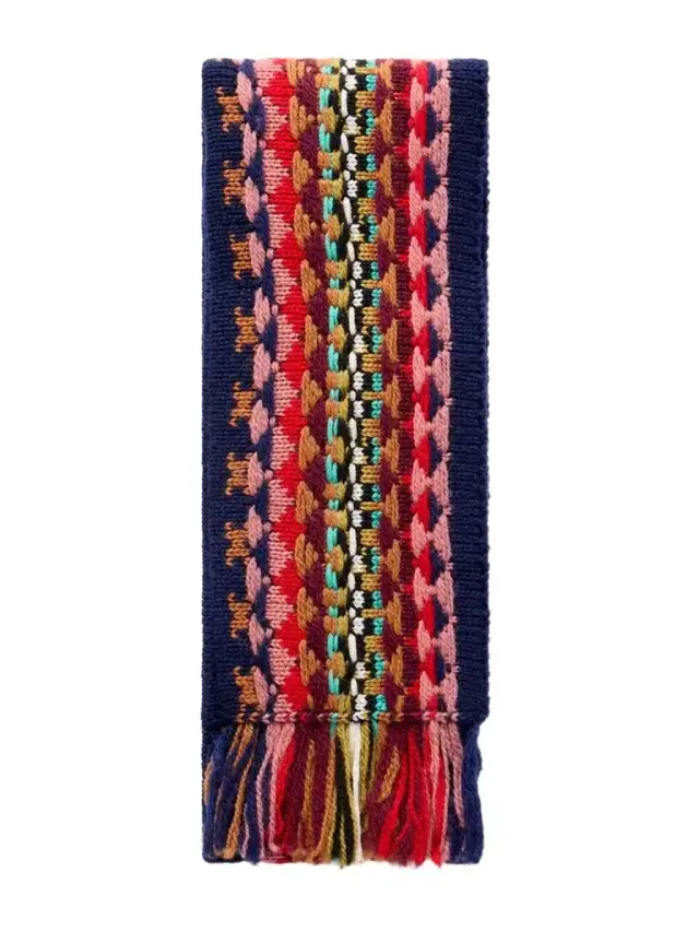 Dries Van Noten Fringed Intrasia-knit Wool Scarf