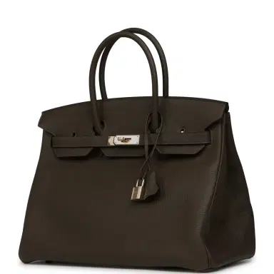 HERMÈS Hermes Birkin 35 Vert Loden Togo Permabrass Hardware | Thumbnail 5 HERMÈS Hermes Birkin 35 Vert Loden Togo Permabrass Hardware | Thumbnail 5