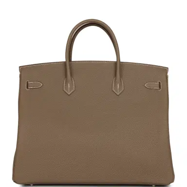HERMÈS Hermes Birkin 40 Etoupe Togo Palladium Hardware | Thumbnail 4 HERMÈS Hermes Birkin 40 Etoupe Togo Palladium Hardware | Thumbnail 4