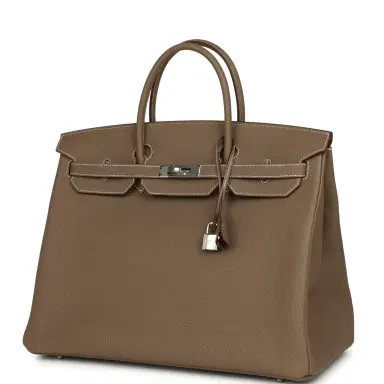 HERMÈS Hermes Birkin 40 Etoupe Togo Palladium Hardware | Thumbnail 5 HERMÈS Hermes Birkin 40 Etoupe Togo Palladium Hardware | Thumbnail 5