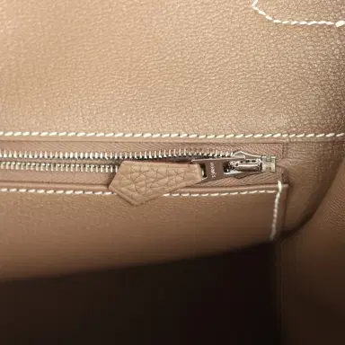 HERMÈS Hermes Birkin 40 Etoupe Togo Palladium Hardware | Thumbnail 8 HERMÈS Hermes Birkin 40 Etoupe Togo Palladium Hardware | Thumbnail 8