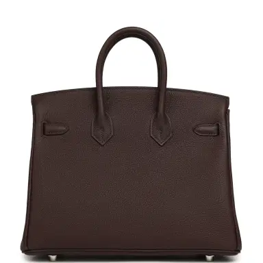 HERMÈS Hermes Special Order (HSS) Birkin 25 Rouge Sellier Verso Togo Brushed Palladium Hardware | Thumbnail 4 HERMÈS Hermes Special Order (HSS) Birkin 25 Rouge Sellier Verso Togo Brushed Palladium Hardware | Thumbnail 4