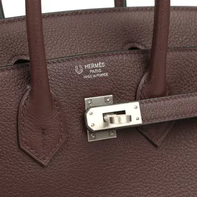 HERMÈS Hermes Special Order (HSS) Birkin 25 Rouge Sellier Verso Togo Brushed Palladium Hardware | Thumbnail 7 HERMÈS Hermes Special Order (HSS) Birkin 25 Rouge Sellier Verso Togo Brushed Palladium Hardware | Thumbnail 7