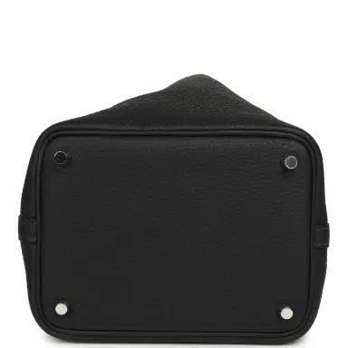 HERMÈS Pre-owned Hermes Picotin Lock 18 Caban Clemence Palladium Hardware | Thumbnail 6