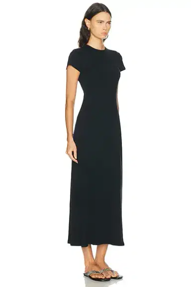 LESET Nando Short Sleeve Maxi Dress | Thumbnail 2