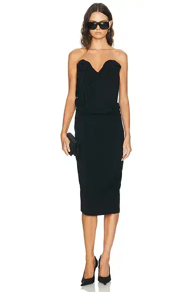 Magda Butrym Strapless Bustier Dress