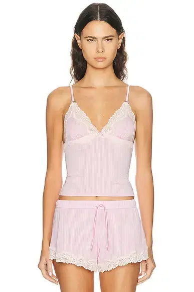 Fleur du Mal Butter Rib Cami Top