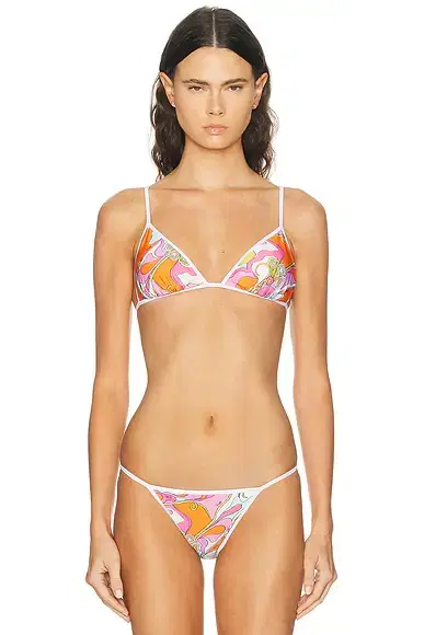 PUCCI Lycra Triangle Bikini Top