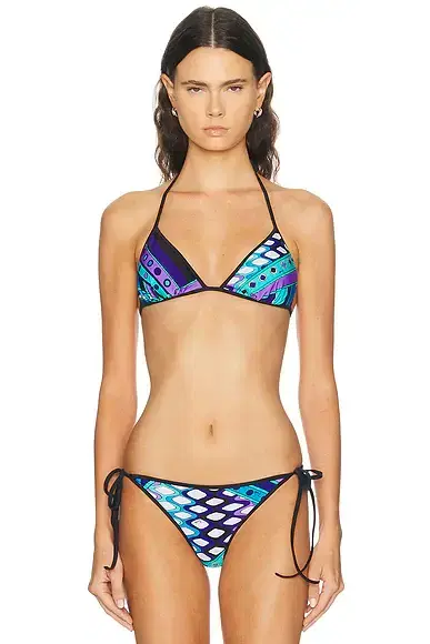 Pucci Lycra Triangle Bikini Top