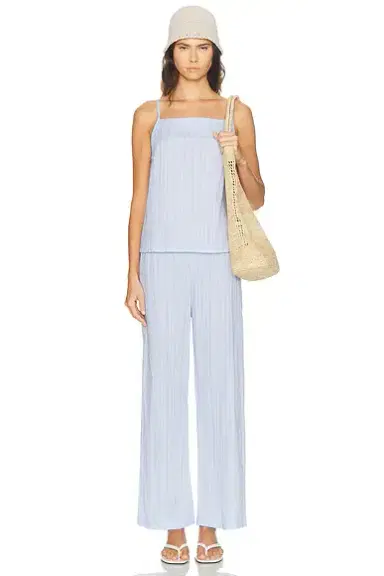 DONNI. The Eyelet Pop Simple Crop Pant | Thumbnail 5