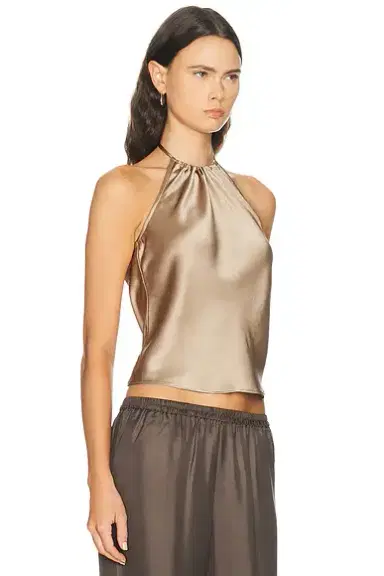 DONNI. The Silk Halter Top | Thumbnail 2