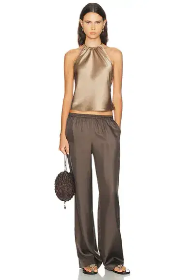 DONNI. The Silk Halter Top | Thumbnail 4