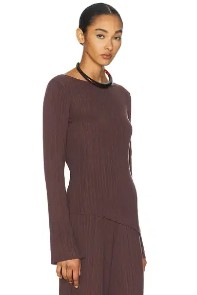 L'Academie Sibylla Rib Knit Top | Thumbnail 3