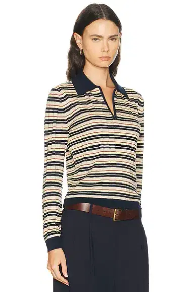 Guest In Residence Track Polo Sweater | Thumbnail 2