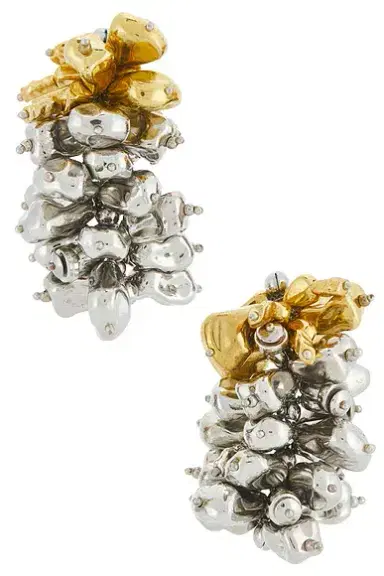 Dries Van Noten Handmade Bead Embroidered Earrings | Thumbnail 1