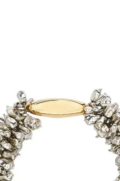 Dries Van Noten Handmade Bead Embroidered Metal Plate Necklace | Thumbnail 3