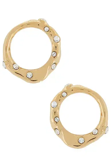 Dries Van Noten Handmade Organic Surface Earrings