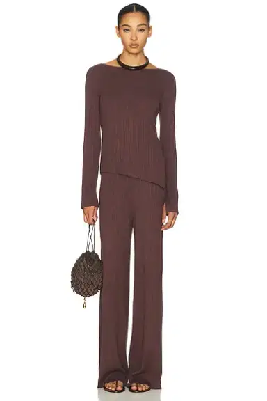 L'Academie Sibylla Rib Knit Pant | Thumbnail 5