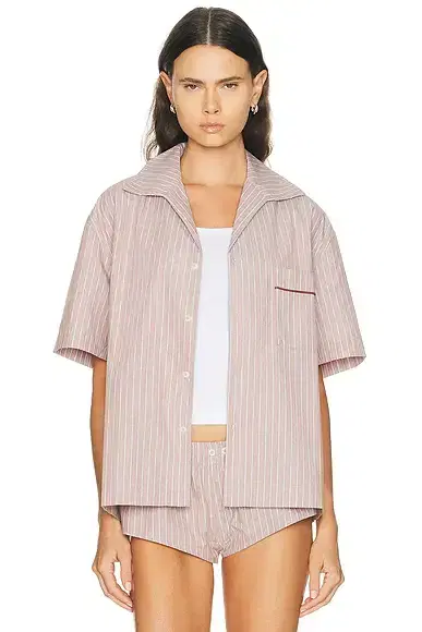 Entire Studios Short Sleeve Pajama Shirt