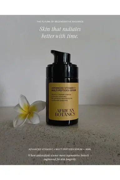 African Botanics Advanced Vitamin C + Multi-Peptides Serum | Thumbnail 4 African Botanics Advanced Vitamin C + Multi-Peptides Serum | Thumbnail 4
